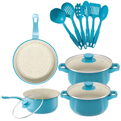 Outdoor 13-Piece Luxury Non-Stick Cookware Set