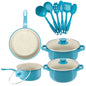 Outdoor 13-Piece Luxury Non-Stick Cookware Set