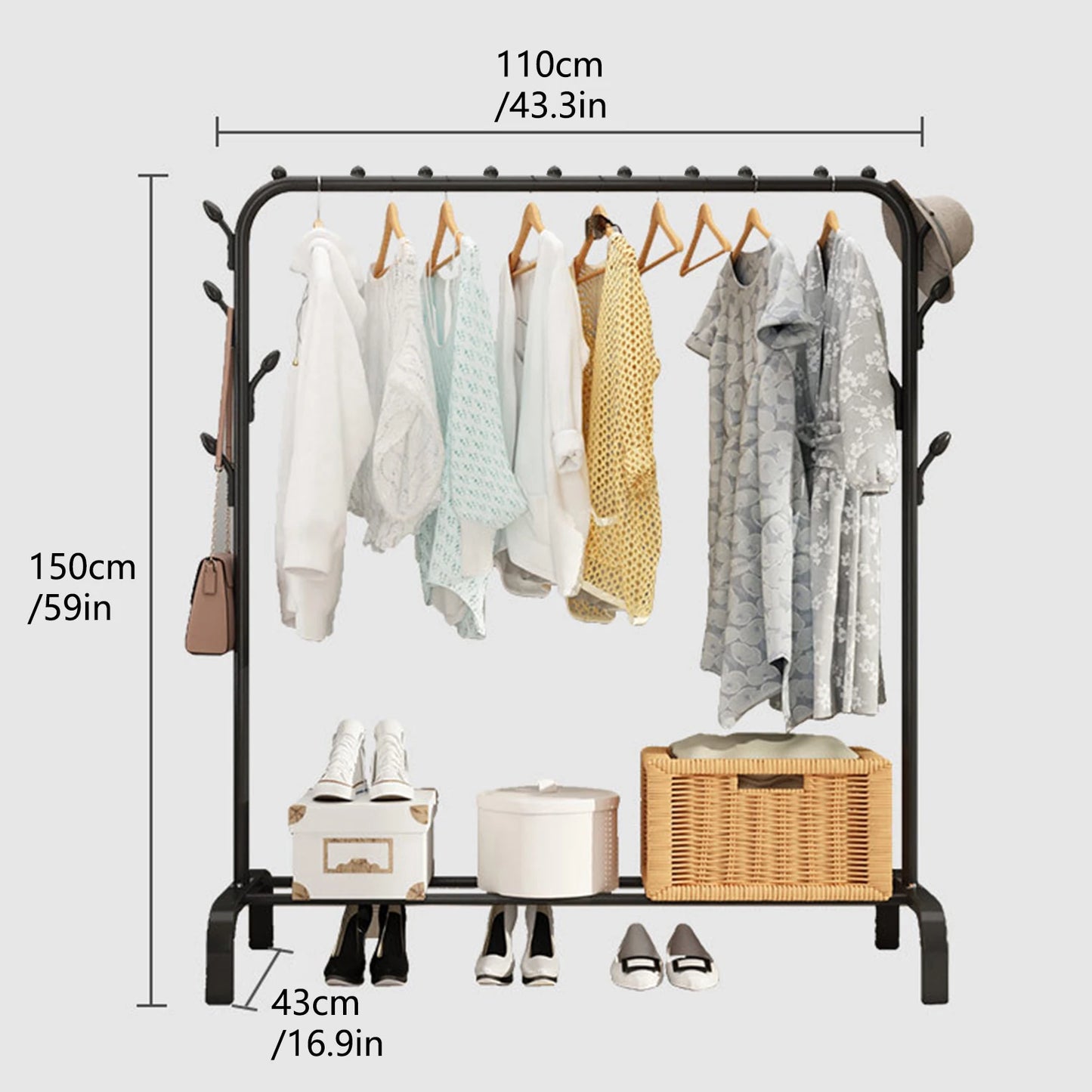 Household Clothes/Coat Rack Bedroom Clothes Stand