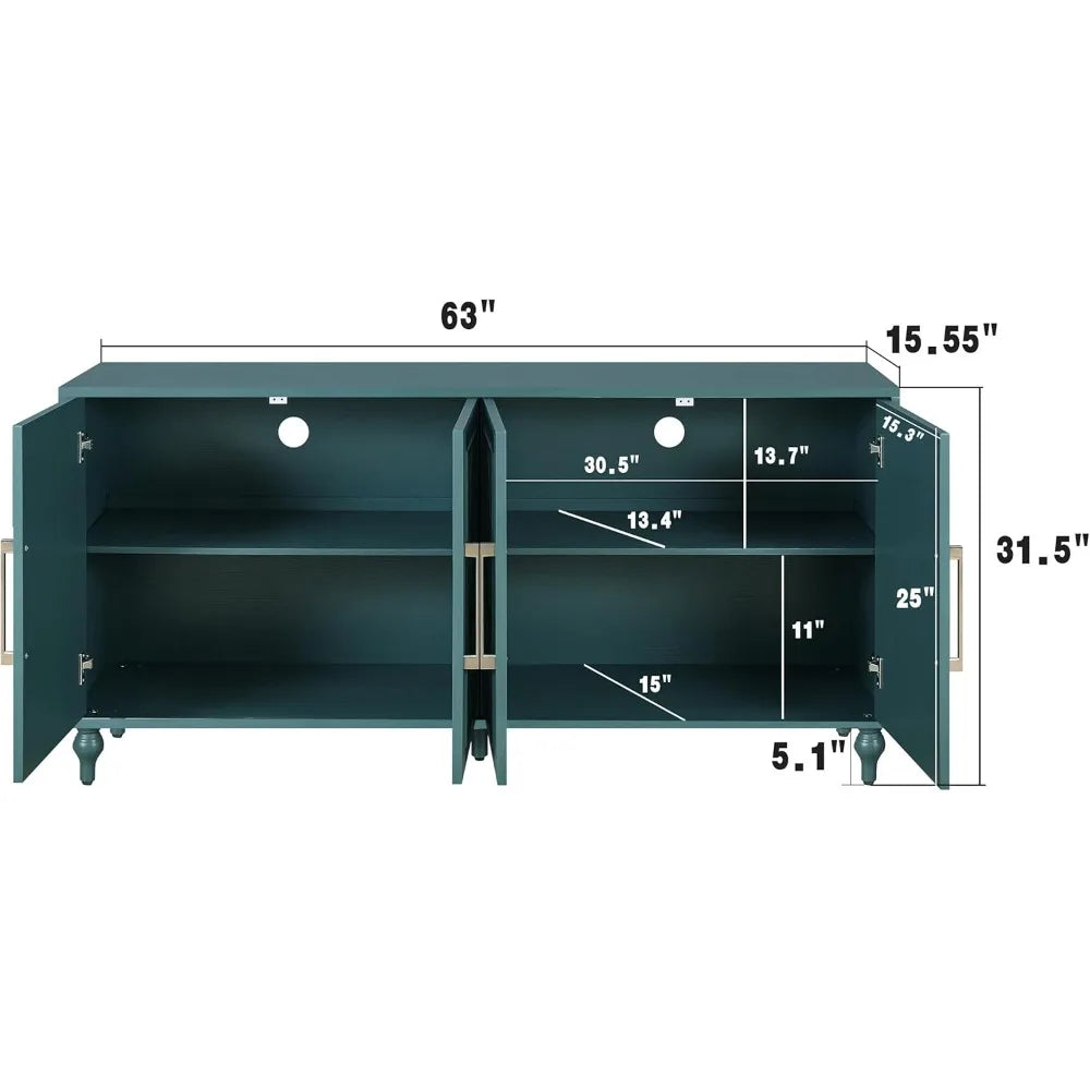 63" Sideboard Buffet Credenza for Living Room