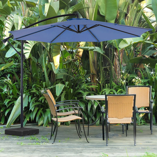 10FT Outdoor Patio Umbrella Hanging Cantilever