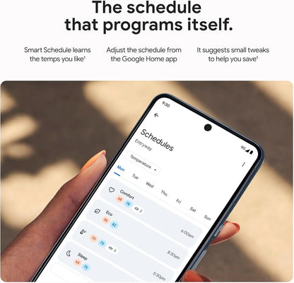 Learning Thermostat with Temperature Sensor Energy Saving