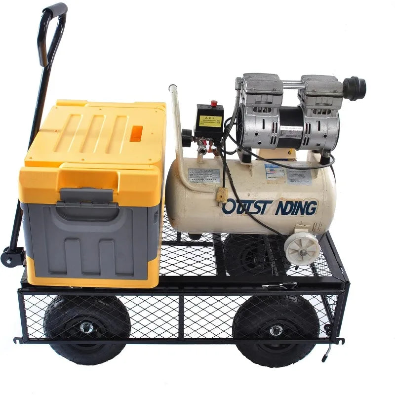 Steel Utility Cart Detachable mesh Side Plates