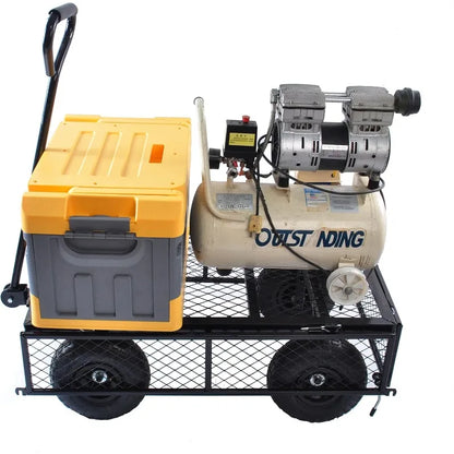 Steel Utility Cart Detachable mesh Side Plates