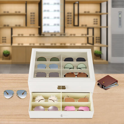 24-Compartment Eyeglasse/Sunglasses Glasses Display Drawer