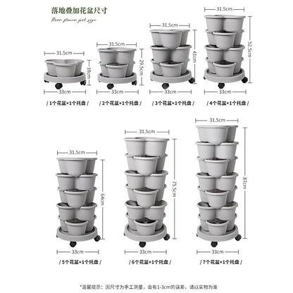 Vegetable Plastic Pot Balcony Strawberry Potted Plant