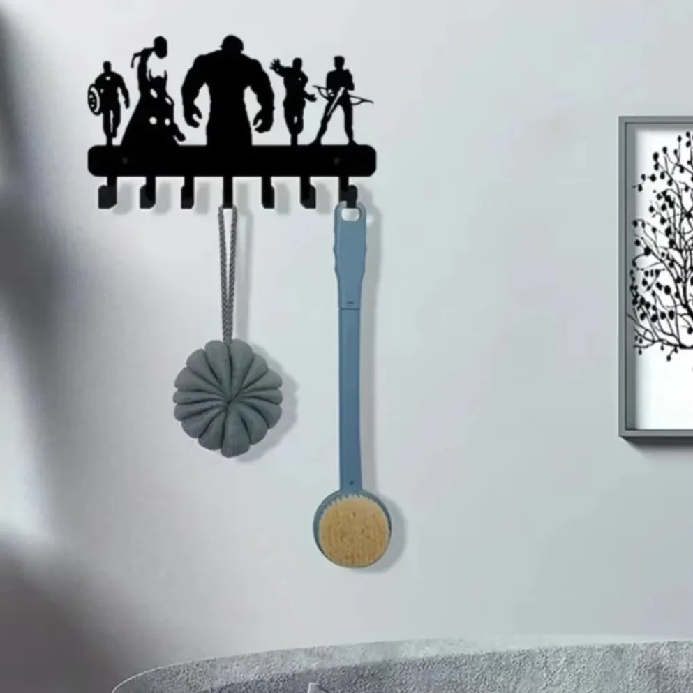 Stylish Enchanting 7-Hook Wall-Mounted Metal Organizer