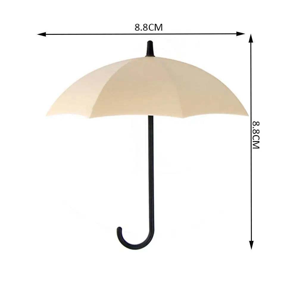Cute Umbrella Shaped Hooks No-Punch Wall Hooks