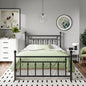 Iron-Art Victorian Style Metal Platform Bed Frame