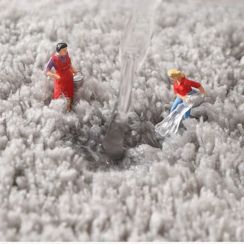 Bathroom Carpet Soft Fluffy Plush Thick Rug