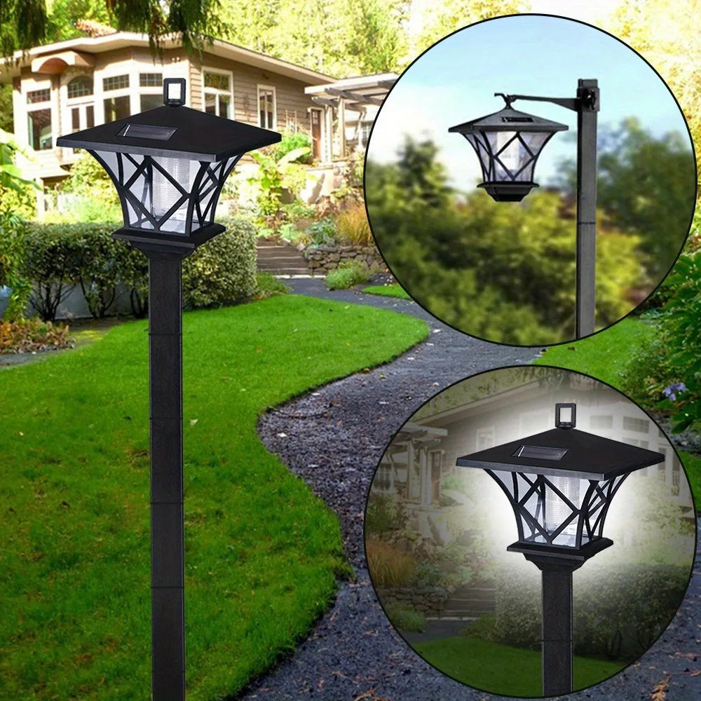 Outdoor Solar Lamp Post Lighting, Aluminum